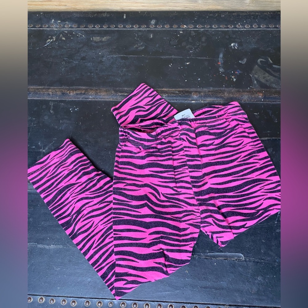 Pink Zebra Leggings